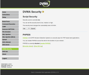 DVWA Security